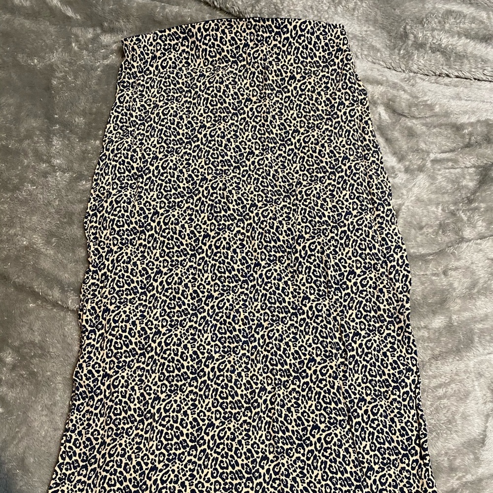 AE Leopard Midi Skirt